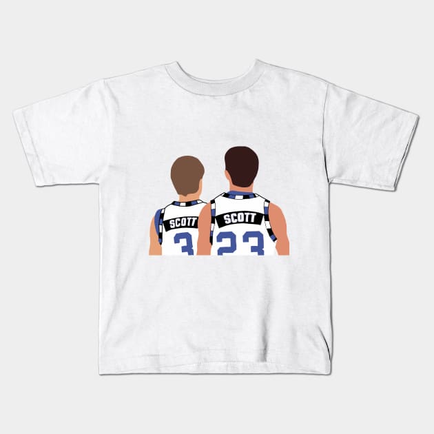 One Tree Hill Scott Brothers Kids T-Shirt by maddie55meadows